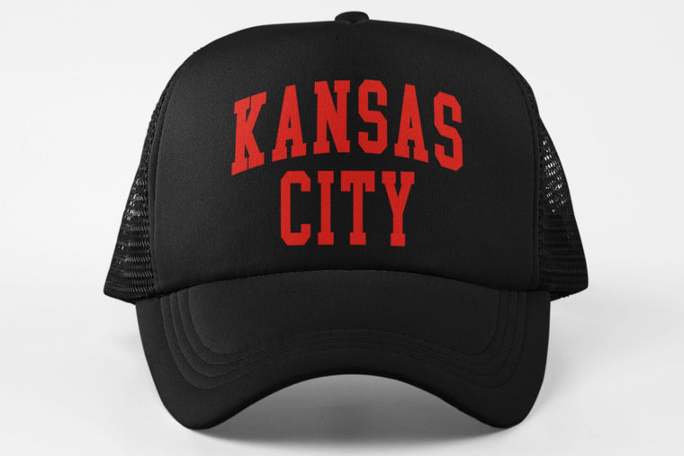 BLACK KANSAS CITY HAT